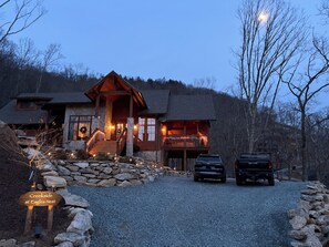 Exterior - Brand-New LUXE Creekside Cabin w Hot Tub, Fire Pit (Banner Elk)