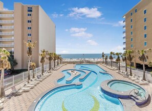A heated pool - 🌟2BR Crystal Tower 906 | Gulf View + Indoor and Outdoor Pools🌟 (Gulf Shores)