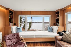 TV, offices - Sweeping Water Views, Walk to Town, Outdoor Shower! (Orleans)