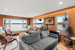 TV, offices - Sweeping Water Views, Walk to Town, Outdoor Shower! (Orleans)