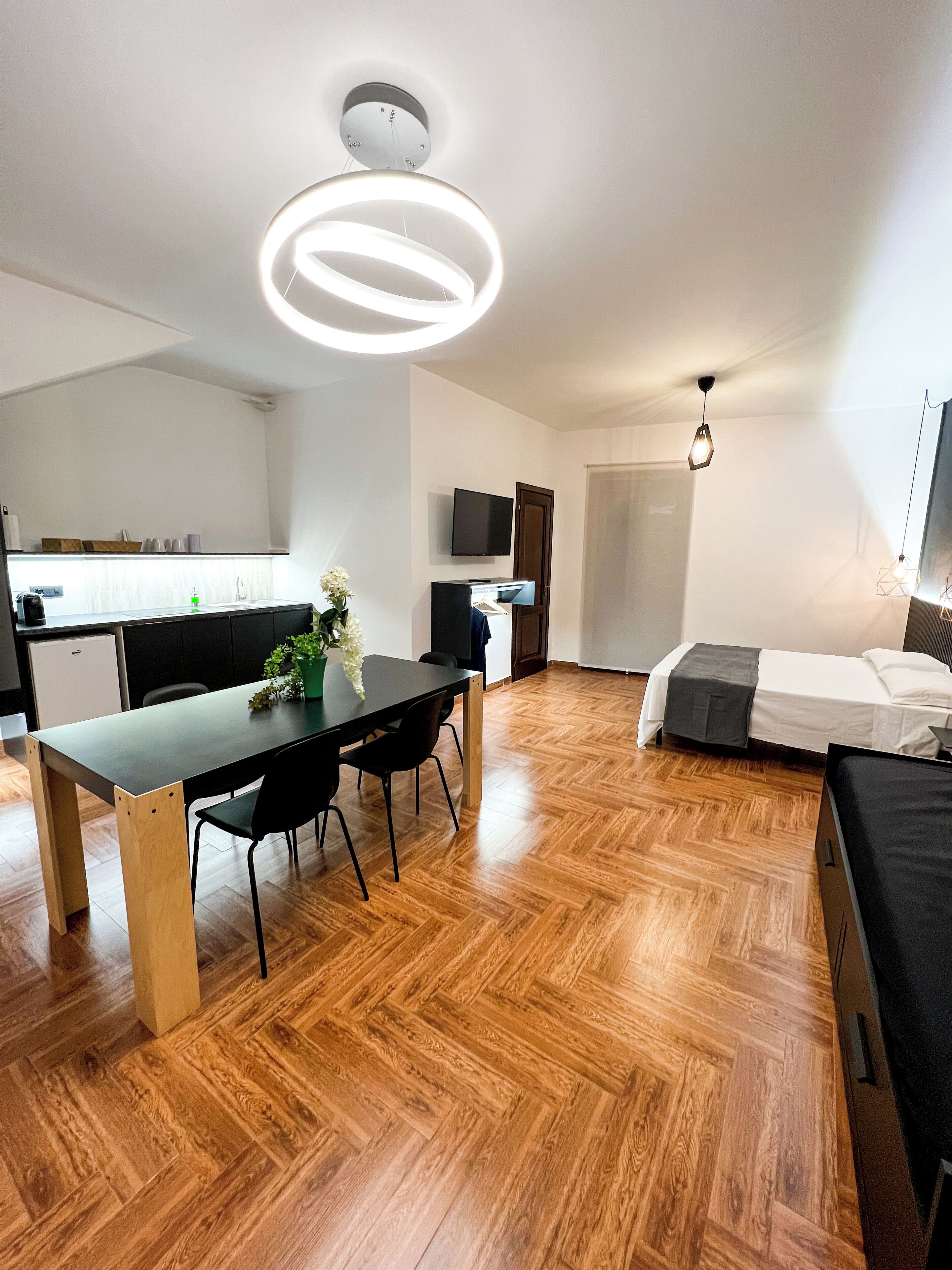 Deluxe studio, 1 queensize bed met slaapbank | Privékeuken | Een espressoapparaat, een koffiezetapparaat/waterkoker, een waterkoker