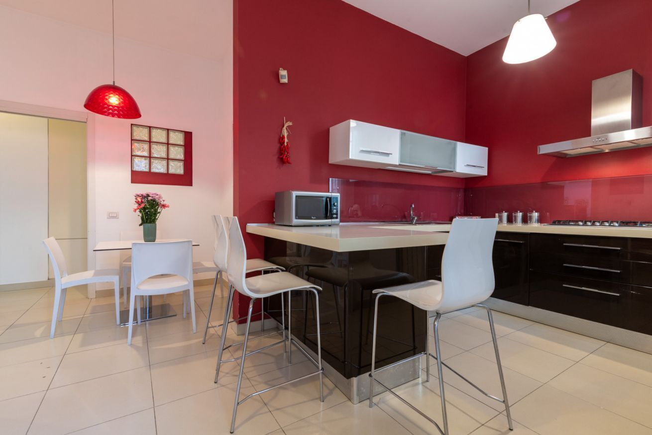 Fridge, microwave, dishwasher