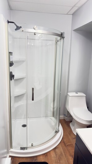 Secador de cabelo, toalhas de banho, sabonete, papel higiênico