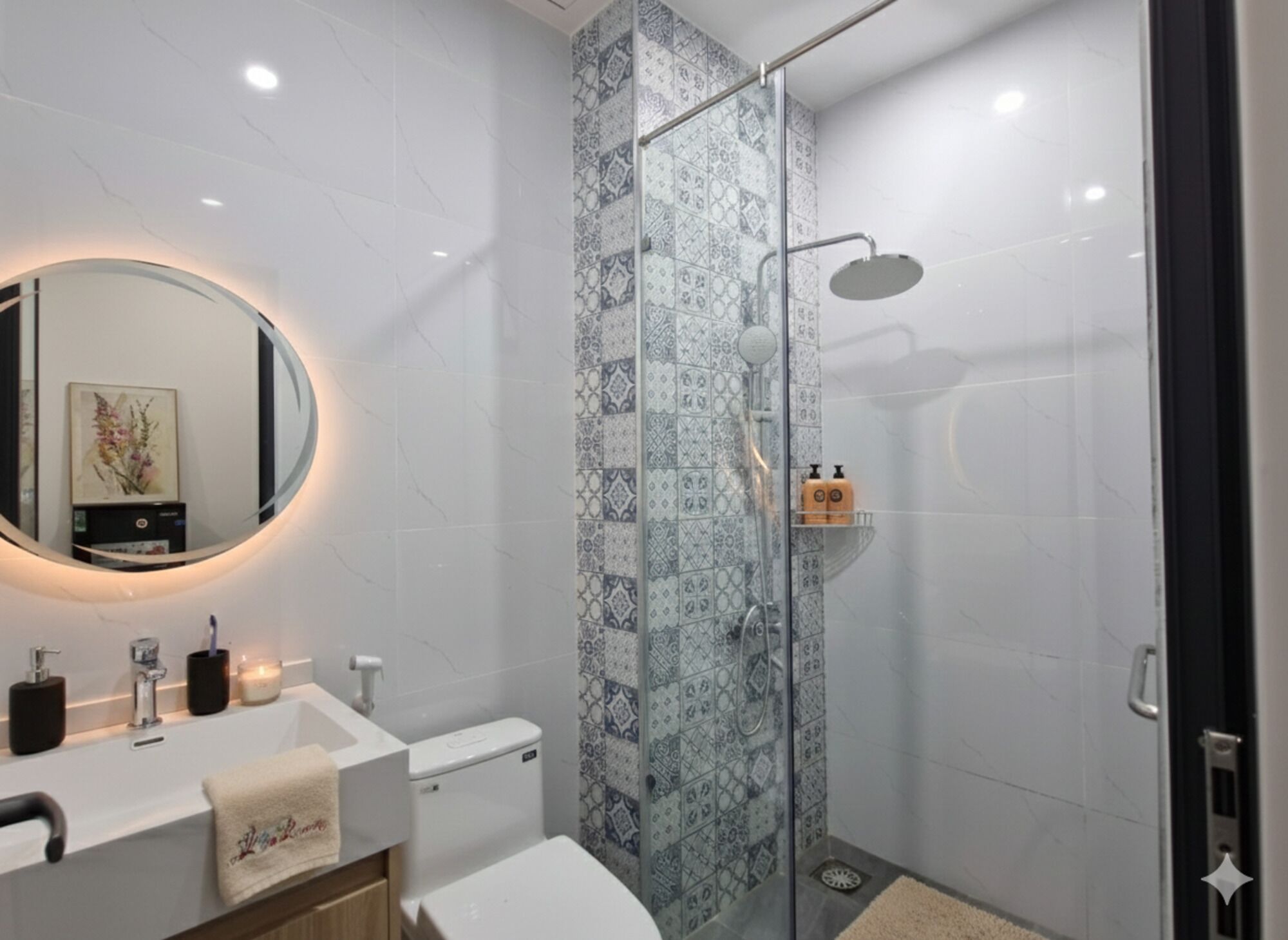 Free toiletries, hair dryer, slippers, towels