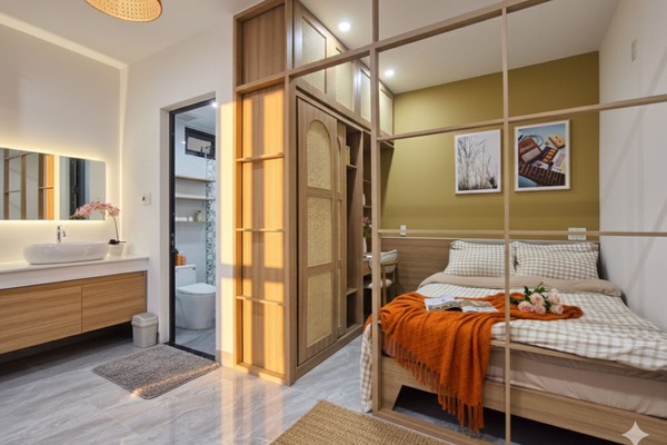 Appartement Deluxe, 2 chambres, balcon | Bureau, rideaux occultants, chambres insonorisées, Wi-Fi gratuit