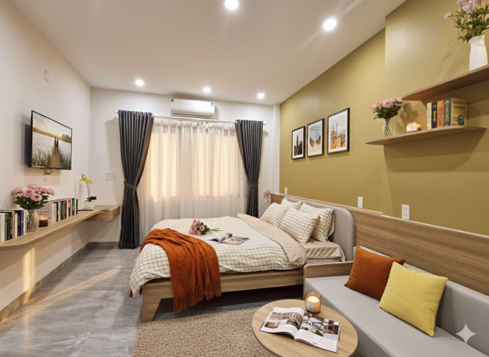 書桌、遮光窗簾/窗簾、隔音、免費 Wi-Fi