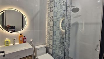 Free toiletries, hair dryer, slippers, towels