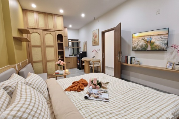 Appartement Deluxe | Bureau, rideaux occultants, chambres insonorisées, Wi-Fi gratuit