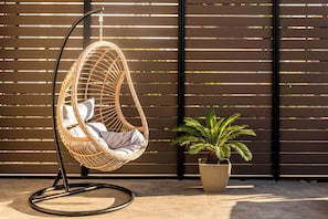 Traditional Villa, 2 Bedrooms, Private Pool, Sea View | Terrace/patio - Villa Erini (Hersonissos)