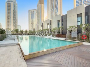 Pool - FIRST CLASS | 3BR | Creek View Luxury Retreat (Dubai Creek Harbour)