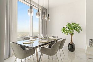 Dining - FIRST CLASS | 2BR | Luxe Canal View Haven (Business Bay)
