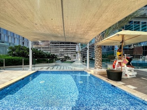 Pool - FIRST CLASS | 1BR | Marina View | Sea & Ain Dubai (Marina)