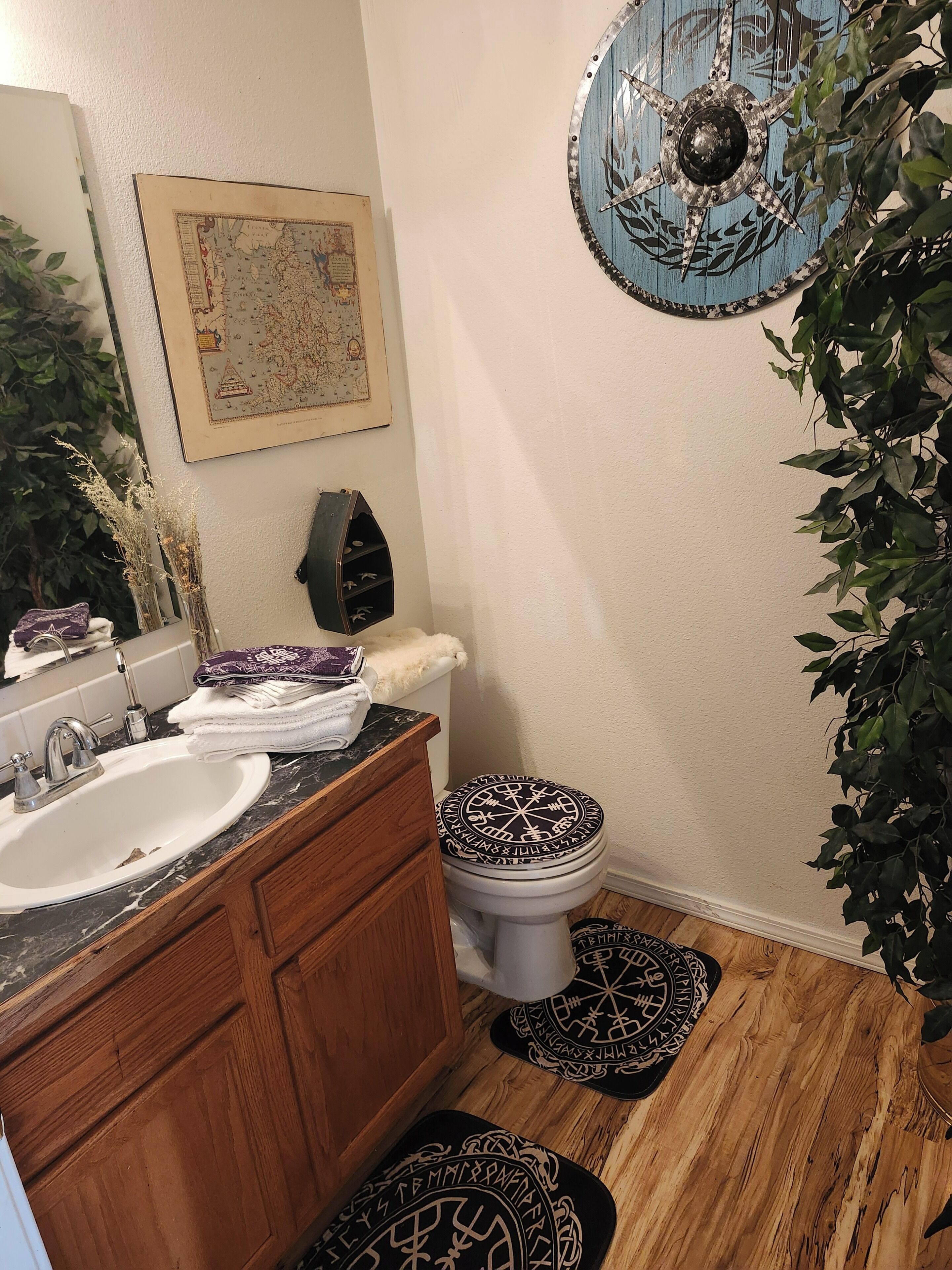 Towels, soap, toilet paper
