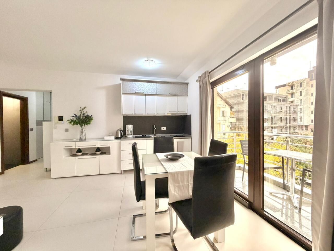 Luxury Apartment, Balcony | Private kitchen | Full-size fridge, stovetop, cookware/dishes/utensils