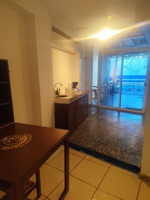 Deluxe Double Room, Balcony, Pool View | Iron/ironing board, free WiFi