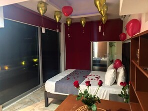 Deluxe Double Room, Balcony, Pool View | Iron/ironing board, free WiFi