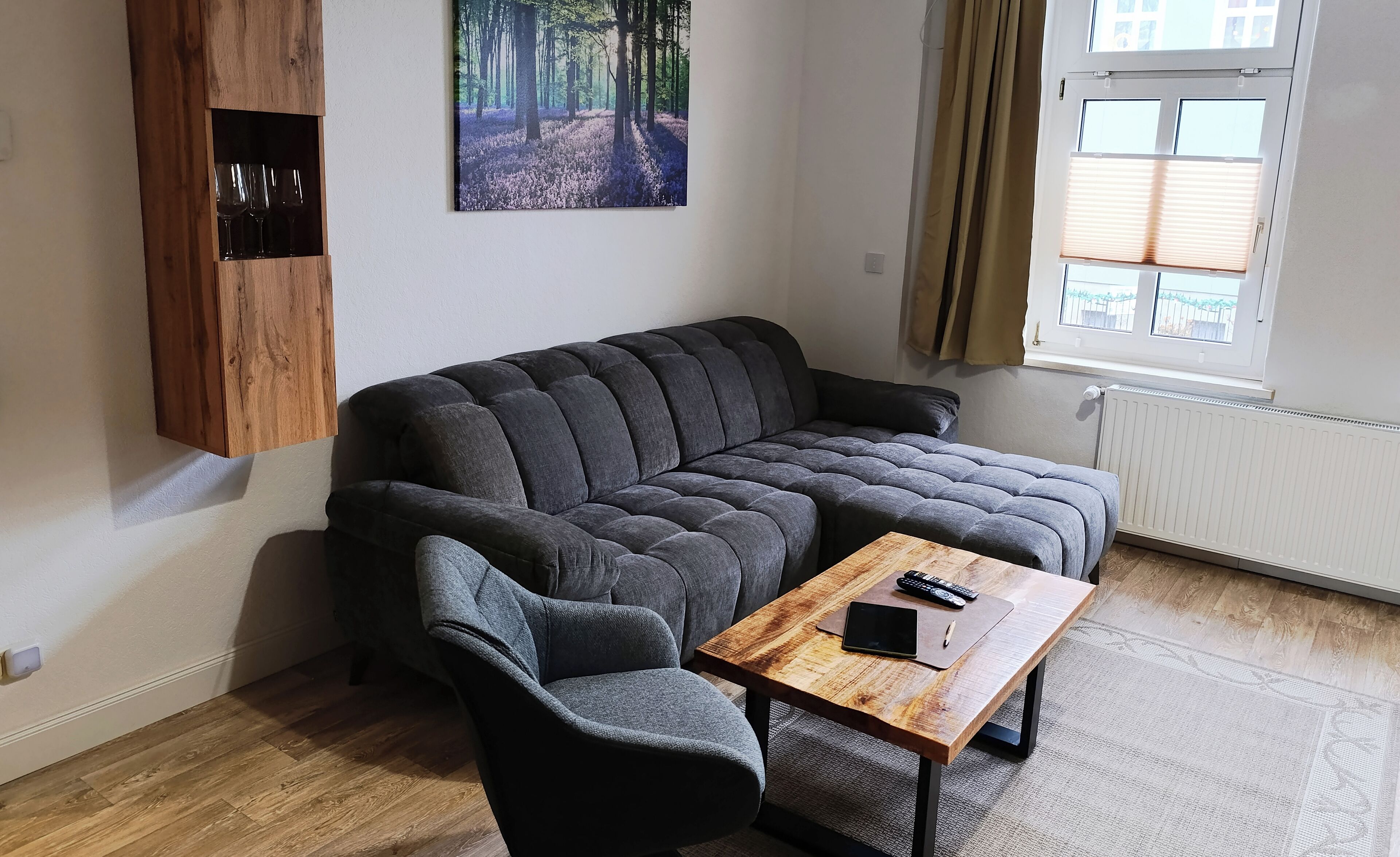 TV connectée, livres, vidéothèque