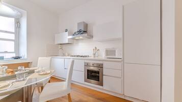 Fridge, microwave, dishwasher, toaster