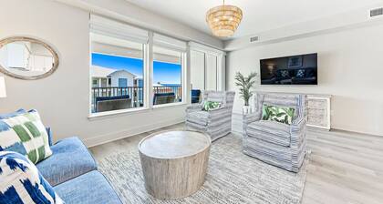 NEW Sea Glass 415 • Balcony • Pool & Ocean Views • Walk to Hangout
