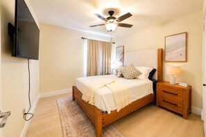 2 habitaciones, tabla de planchar con plancha, wifi y ropa de cama 