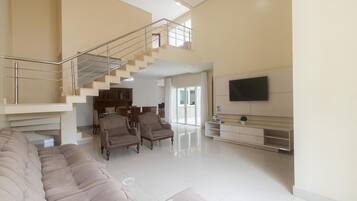 Basic Apartment | Living area | 32-inch Smart TV with digital channels