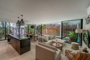 TV, stereo - Large Private Terrace w Hammock, Pool and Loungers (Tulum)