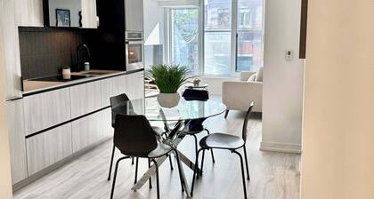 New Condo Downtown Toronto, 2 Bedrooms, 1 Bathroom, Workspace, FREE Wifi, Pets