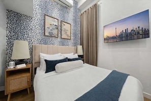 2 dormitorios, tabla de planchar con plancha, wifi gratis y ropa de cama