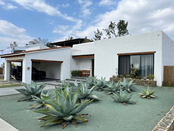 Majoituspaikan julkisivu