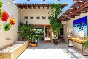 Terrace/patio - Villa Cazadores: Private Pool & Golf Paradise (Punta Mita)