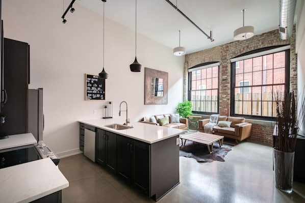 Interior - The Hygge Industrial Loft - Short North (Columbus)