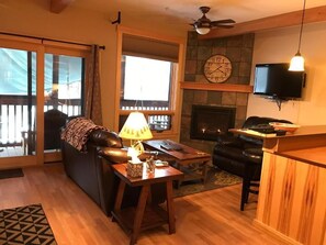 Suite, 1 King Bed, Balcony, River View | Living area - Twisp River Suites (Twisp)