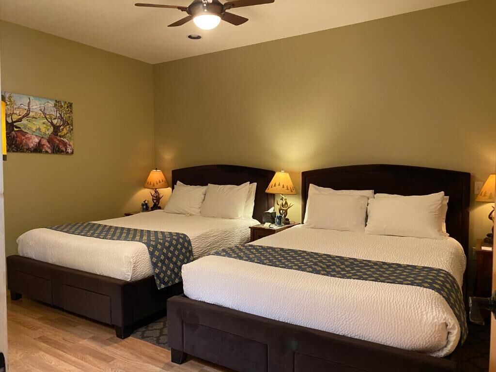 Suite - 2 queensize-senge - udsigt til flod | Strygejern/strygebræt, gratis Wi-Fi