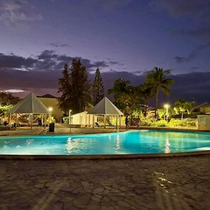 Outdoor pool - Sea view duplex with access to pools, beaches, restaurants, lagoon, excursions, ... (Saint-François)