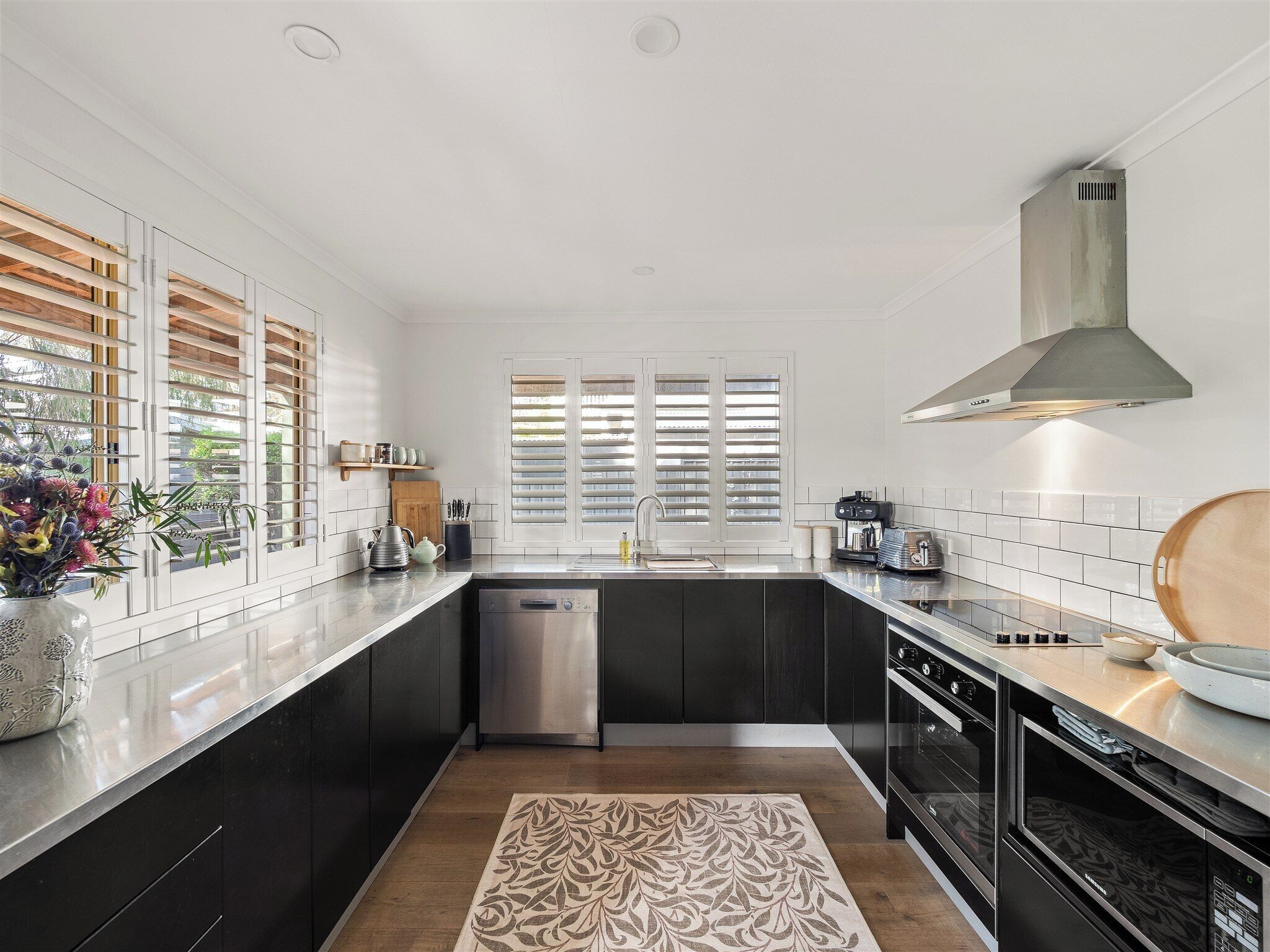 Microwave, oven, stovetop, dishwasher