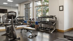A gym with cardio equipment, weight racks, and a treadmill. - Experience Mountain Luxury and Family Fun at Wyndham Resort at Avon- 2 Bd. Pres (Avon)