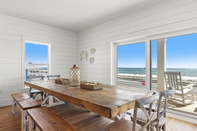 Sandy Feet Retreat | 8BR | Gulf View Escape! Private Pool & Spa! Walk to Beach!