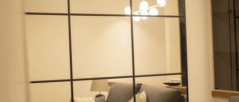 Luxury Studio Suite, Patio, Courtyard View | Living area | 40-inch Smart TV with digital channels