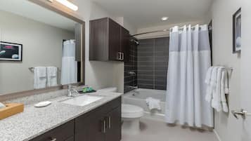Hair dryer, towels