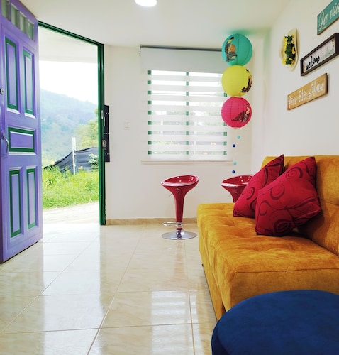 Balcony with mountain view