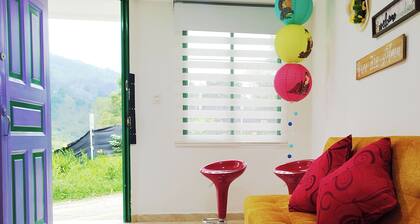 Balcony with mountain view
