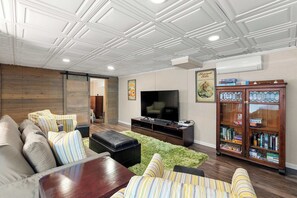 TV, fireplace, offices - Heated Plunge Pool, Theater Room, Backyard Fun! (Orleans)