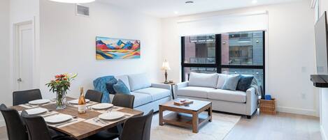 Condo | Living area | Smart TV