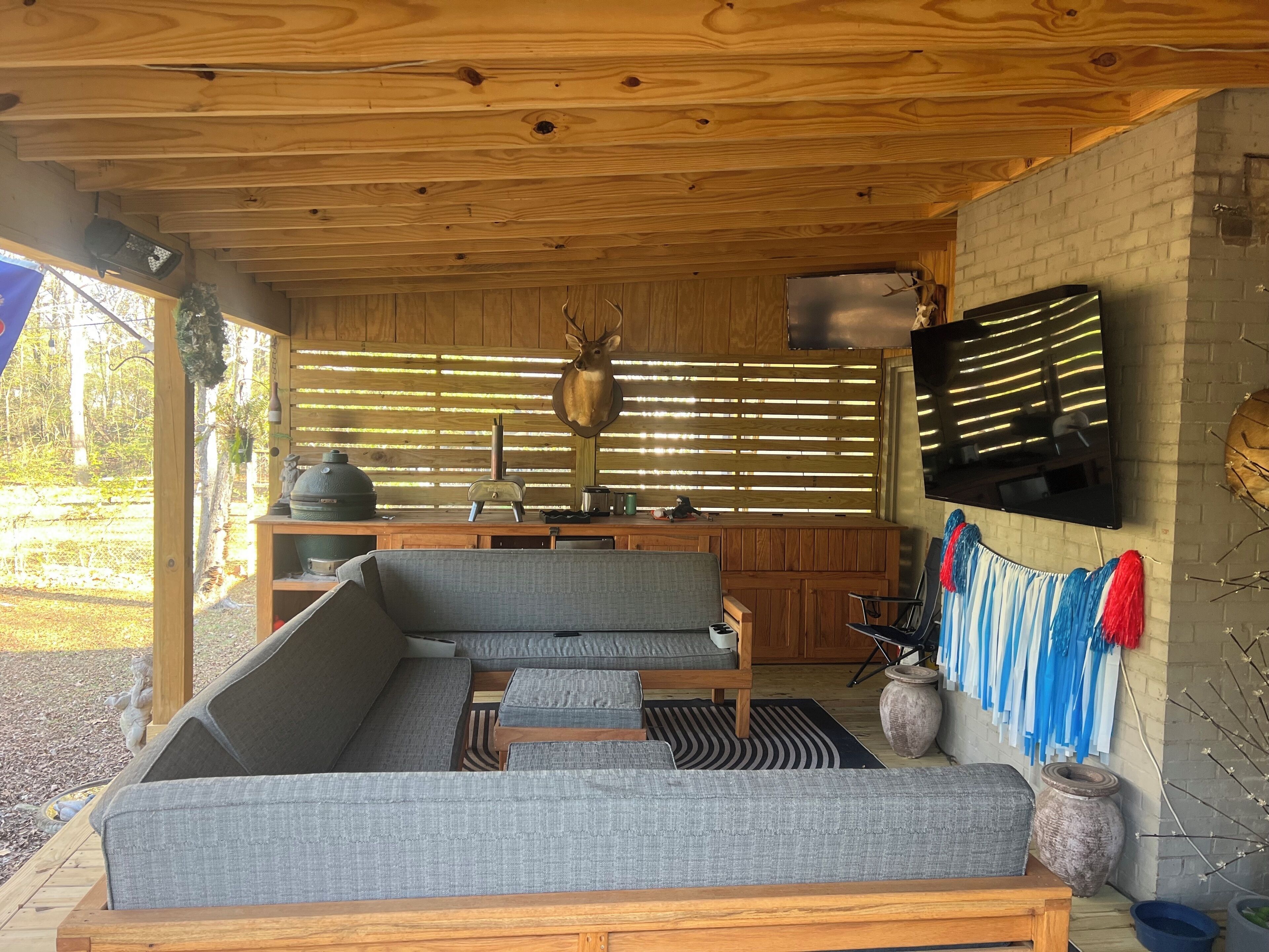 Télévision, cheminée