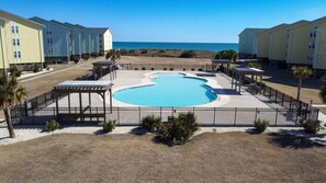 Pool - Balcony Ocean Views, Beach Access, Seasonal Pool! (Surf City)