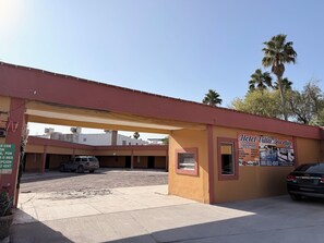 Majoituspaikan julkisivu