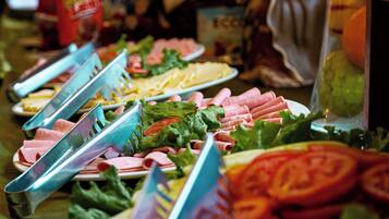 Free daily buffet breakfast