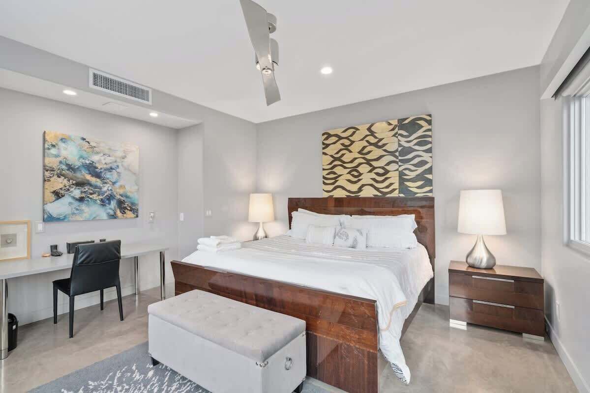 6 bedrooms, iron/ironing board, travel crib, WiFi