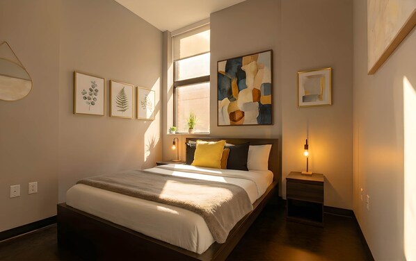 1 habitación, escritorio, tabla de planchar con plancha y wifi 