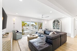 Smart TV - Harbor Haven: Waterfront Home Nearby Beach w/ Heated Pool, Golf Cart & Frequent Dolphin Sightings! (Indian Rocks Beach)